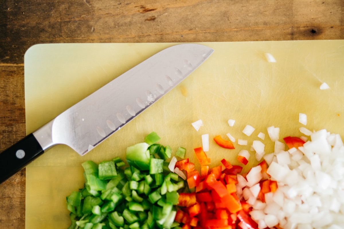 Vibrant salad bowl with diverse vegetables and legumes